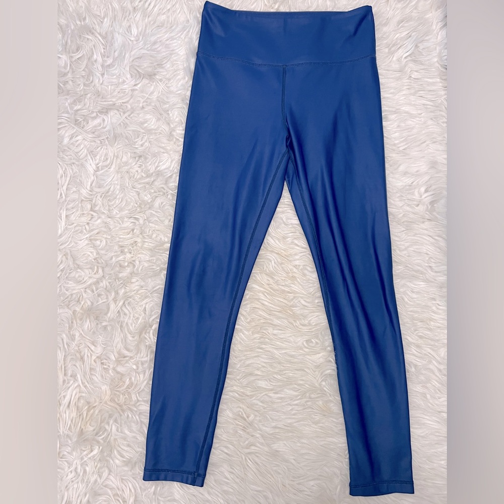 Zyia Active Blue Metallic Light n Tight Size 6-8 Leggings‎